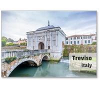 Calamita da frigo con cancello della città vecchia di Treviso