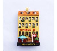 Calamita da frigorifero 3D Copenaghen Danimarca regalo souvenir, decorazione per la casa e la cucina Copenaghen Danimarca magnete frigorifero