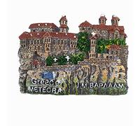 Calamita da frigorifero 3D Patrimonio Mondiale Meteora Grecia Viaggi Souvenir Regalo Casa Cucina Decorazione Adesivo Magnetico Frigorifero Collezione