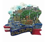 Calamita da frigorifero 3D Salisburgo Austria, decorazione per casa e cucina, adesivo magnetico per frigorifero Salisburgo Austria Salisburgo magnete da viaggio souvenir regalo