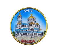 Calamita da frigorifero 3D Sofia Bulgaria, idea regalo, in resina, fatta a mano, per la casa e la cucina, decorazione per la casa e la cucina