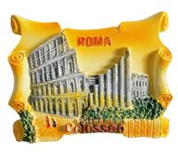 Calamita da frigorifero 3D souvenir da viaggio con Colosseo Roma Italia Attrazioni della città magnete decorativo per frigorifero