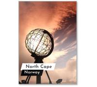 Calamita da frigorifero a Capo Nord, Norvegia, design