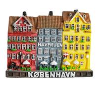 Calamita da frigorifero a Copenaghen, souvenir da viaggio, decorazione artigianale 3D