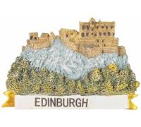 Calamita da frigorifero a Edimburgo, Scozia, Gran Bretagna, souvenir da viaggio, decorazione 3D magnetica adesiva artigianale
