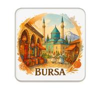 Calamita da frigorifero a forma di Bursa, Turchia: simpatica e grande idea regalo per collezionisti e decorazioni per la casa