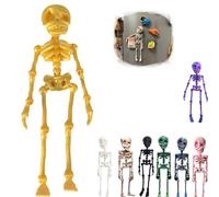 Calamita Da Frigorifero A Forma Di Scheletro Snodabile, Calamite Da Frigorifero A Forma Di Scheletro Gotico Divertente Stampate In 3d, Con Giunti Mobili, Per Frigorifero, Armadietto (E)