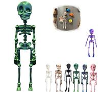 Calamita Da Frigorifero A Forma Di Scheletro Snodabile, Calamite Da Frigorifero A Forma Di Scheletro Gotico Divertente Stampate In 3d, Con Giunti Mobili, Per Frigorifero, Armadietto (F)