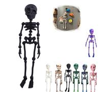 Calamita Da Frigorifero A Forma Di Scheletro Snodabile, Calamite Da Frigorifero A Forma Di Scheletro Gotico Divertente Stampate In 3d, Con Giunti Mobili, Per Frigorifero, Armadietto (A)