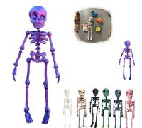 Calamita Da Frigorifero A Forma Di Scheletro Snodabile, Calamite Da Frigorifero A Forma Di Scheletro Gotico Divertente Stampate In 3d, Con Giunti Mobili, Per Frigorifero, Armadietto (B)