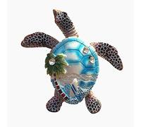Calamita da frigorifero a forma di tartaruga marina blu Boracay Maldives Bali Giamaica viaggio souvenir regalo casa cucina decorazione adesivo magnetico paesaggio oceano magnete frigorifero collezione