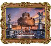 Calamita da frigorifero Castel Sant'Angelo Roma Italia, souvenir da viaggio