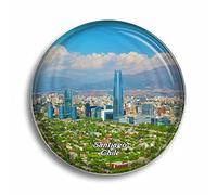 Calamita da frigorifero Cile Santiago magneti in vetro per frigorifero souvenir carino cristallo magnete decorazione per lavagna ufficio casa regalo