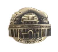Calamita da frigorifero con Gerusalemme Israele, città del mondo 3D, in metallo, resistente, regalo turistico, fatto a mano, creativa, decorazione per casa e cucina, adesivo magnetico (Israele)