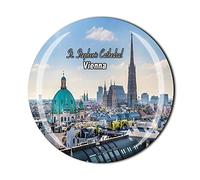 Calamita da frigorifero con magnete per la Cattedrale di Santo Stefano di Vienna, in cristallo per il turistico, idea regalo per la collezione