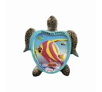 Calamita da frigorifero con mini souvenir in 3D con tartaruga Sharm el Sheikh, fatta a mano, decorazione per casa e cucina, Egitto