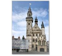 Calamita da frigorifero con Piazza della città di Aalst, Fiandre Orientali, Belgio,