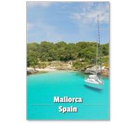 Calamita da frigorifero con spiaggia sull'isola di Maiorca