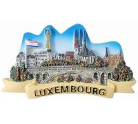 Calamita da frigorifero del Lussemburgo, souvenir turistico, decorazione magnetica 3D