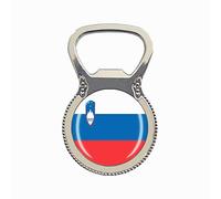 Calamita da frigorifero in stile bandiera nazionale della Slovenia, souvenir da viaggio, idea regalo, apribottiglie, collezione per casa, cucina, frigorifero, decorazione magnetica