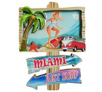 Calamita da frigorifero Miami Florida USA souvenir da viaggio 3D decorazione magnetica per frigorifero