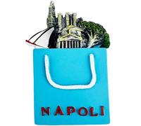 Calamita da frigorifero Napoli Napoli Italia, souvenir da viaggio, decorazione per frigorifero, decorazione dipinta a mano