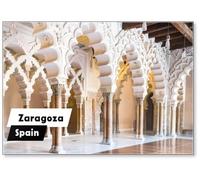 Calamita da frigorifero Saragozza, Spagna, Archi e Stanze del Nord Por