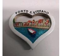 CALAMITA MAGNETE FRIGO 3D SOUVENIR CUORE PORTO SANTO STEFANO TOSCANA