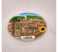 CALAMITA MAGNETE FRIGO 3D SOUVENIR OVALE LUCCA TOSCANA