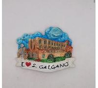 CALAMITA MAGNETE FRIGO 3D SOUVENIR SAN GALGANO TOSCANA