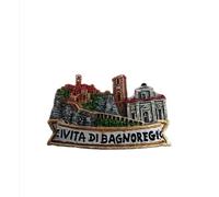 CALAMITA MAGNETE FRIGO SOUVENI 3D PANORAMA CIVITA BAGNOREGIO LAZIO