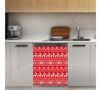 Calamita magnetica per lavastoviglie, con fiocco di neve, decorazione magnetica, per frigorifero, cucina, porta, 58,4 x 66 cm
