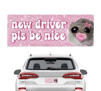 Calamita Per Auto Neopatentati - Segnale Per Nuovi Guidatori | Stickers Divertenti Per Auto Con Design Animale,Per Paraurti Veicoli Finestrini Sicurezza Pendolarismo