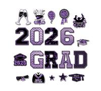 Calamita per Automobile - 20 Pezzi Decorazioni Veicoli Riutilizzabili,Calamite Da Frigorifero Per Laurea Di 2026 - Per Porte Garage, Frigoriferi, Lavastoviglie, a Microonde