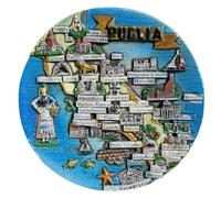 Calamita per frigorifero 3D Puglia Italia, souvenir in resina, fatta a mano, collezione di decorazioni per la casa e la cucina