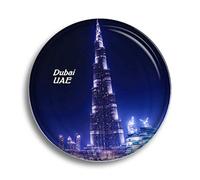 Calamita per frigorifero Emirati Arabi Uniti La fontana di Dubai Burj Khalifa Dubai magneti in vetro per frigorifero souvenir carino cristallo magnete decorazione per lavagna bianca ufficio casa