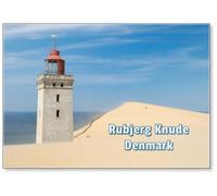 Calamita per frigorifero, motivo: faro di Rubjerg Knude, Danimarca, design 4