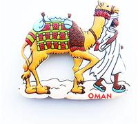 Calamita per frigorifero Oman Sultan World, decorazione magnetica per frigorifero, souvenir, resina artigianale
