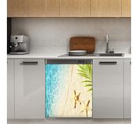 Calamita per lavastoviglie a forma di stella marina da spiaggia, calamita magnetica per decorazione per frigorifero, cucina, porta, 58,4 x 66 cm