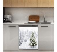 Calamita per lavastoviglie con albero di Natale, decorazione magnetica, per frigorifero, cucina, porta, 58,4 x 66 cm