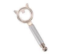 Calamita per Unghie Occhio di Gatto Doppia Testa Argento | Strumento Magnetico in Metallo, Forma Orecchie di Gatto, per Casa e Salone, Effetto Nail Art