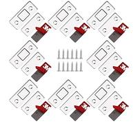 Calamita Porta, 8 Pezzi calamite magnetiche ultra sottili, Adesivo Potente Magnete Chiusura con Viti per Ante Mobili Cassetti Chiudiporta Armadio Cucina