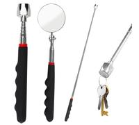 Calamita Telescopica e Specchi di Ispezione, Strumento Magnetico per Pickup, Asta Telescopica Magnetica, Pickup Magnetico Forte Retrattile, per Trovare Chiavi, Monete, Viti, Estensibile 18-78cm