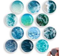Calamite da Frigo, Magneti da frigorifero con Modello Dell'oceano 12 Pezzi, per Frigoriferi Deco, Lavagne Bianche, Microonde, Lavagne Magnetiche