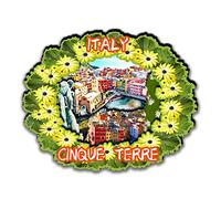 Calamite da frigorifero 3D in legno delle Cinque Terre Italia, decorazione da cucina, regali e souvenir di viaggio -2