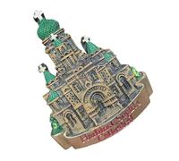 Calamite da frigorifero con castelli vintage dettagliati per souvenir di viaggio e appassionati di storia, adesivo cattedrale, decorazioni culturali storiche