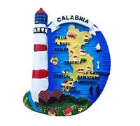 Calamite da frigorifero di luoghi d'Italia, 3D, in resina, fatte a mano, da collezione Calabria 1