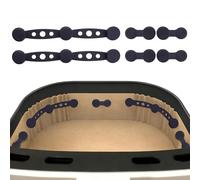 Calamite per Friggitrice ad Aria in Silicone - Set con Magneti Lunghe e Esagonali, Protezione per Carta da Forno, Resistente al Calore, Facile da Pulire - Accessori per Friggitrice ad Aria,