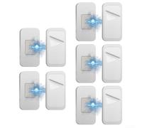 Calamite per Mobili Cucina 5 Set per invisibili Calamite per(Silver 5 Set) | Acciaio , per forza 4kg, design invisibile 4mm, per ideale cucina bagno, installazione adesiva