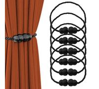 Calamite per Tende,ESYFOR 6 Pezzi Fermatenda Magnetiche Non è Necessario Forare Moderne Fermatende Calamita per Decorazione della Casa, della Camera da Letto e Dell'ufficio